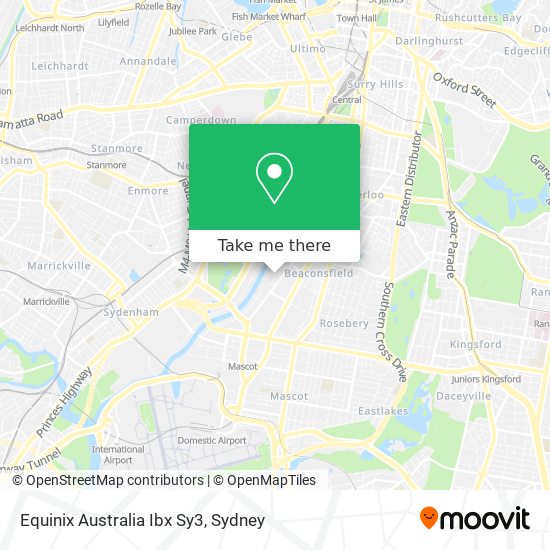 Mapa Equinix Australia Ibx Sy3