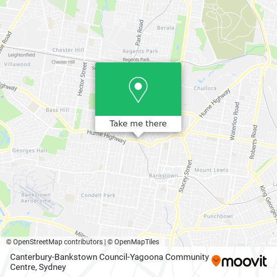 Canterbury-Bankstown Council-Yagoona Community Centre map