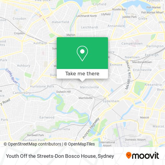 Mapa Youth Off the Streets-Don Bosco House