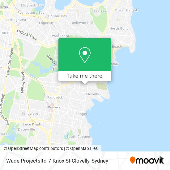 Mapa Wade Projectsltd-7 Knox St Clovelly