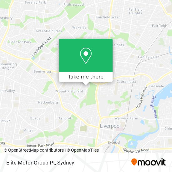 Elite Motor Group Pt map