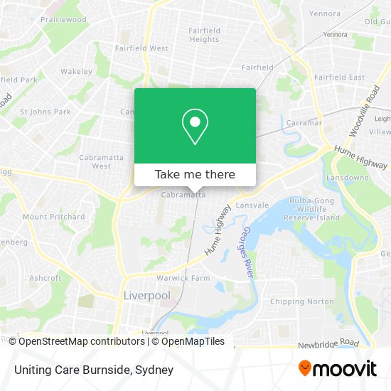 Uniting Care Burnside map