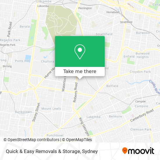 Quick & Easy Removals & Storage map