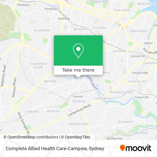 Mapa Complete Allied Health Care-Campsie