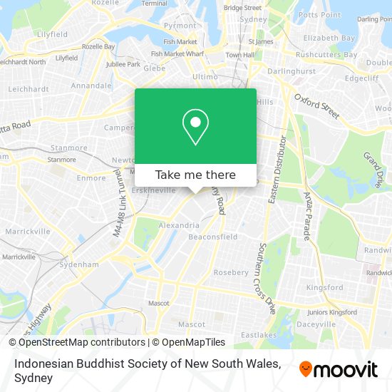 Indonesian Buddhist Society of New South Wales map