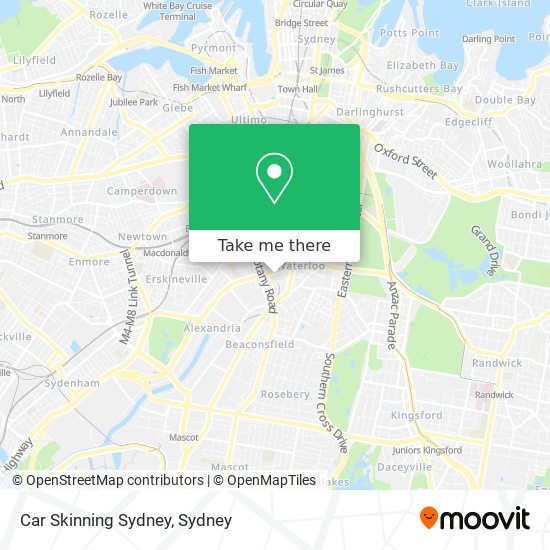 Car Skinning Sydney map