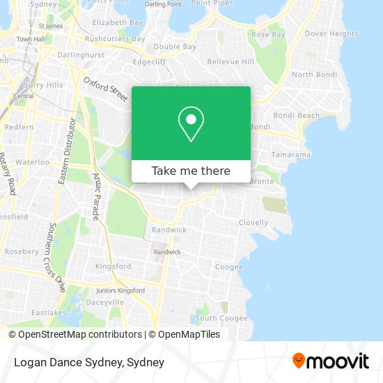 Logan Dance Sydney map