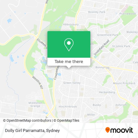 Dolly Girl Parramatta map