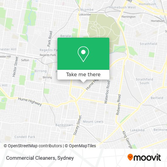 Commercial Cleaners map