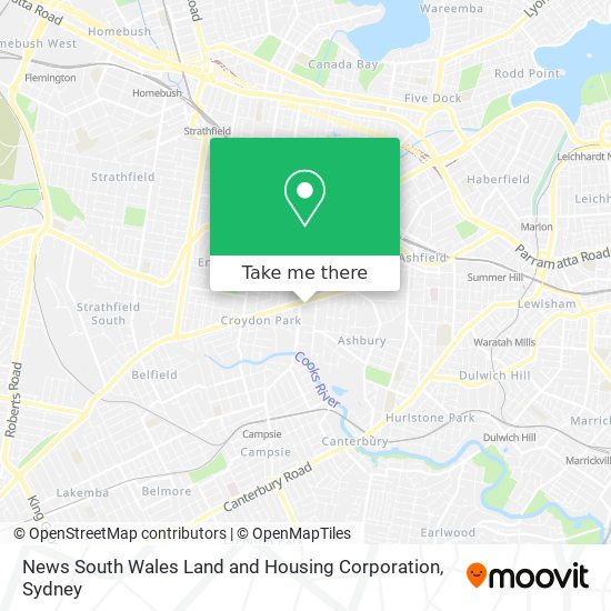 News South Wales Land and Housing Corporation map