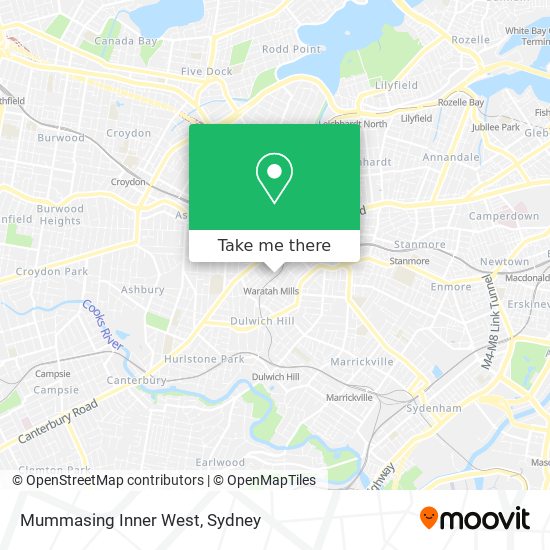 Mummasing Inner West map