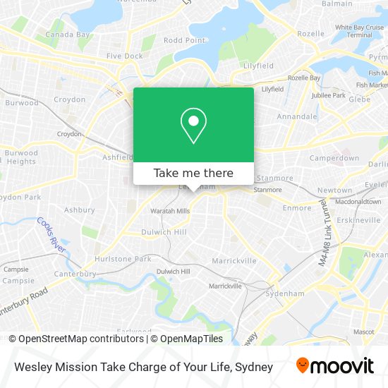 Wesley Mission Take Charge of Your Life map