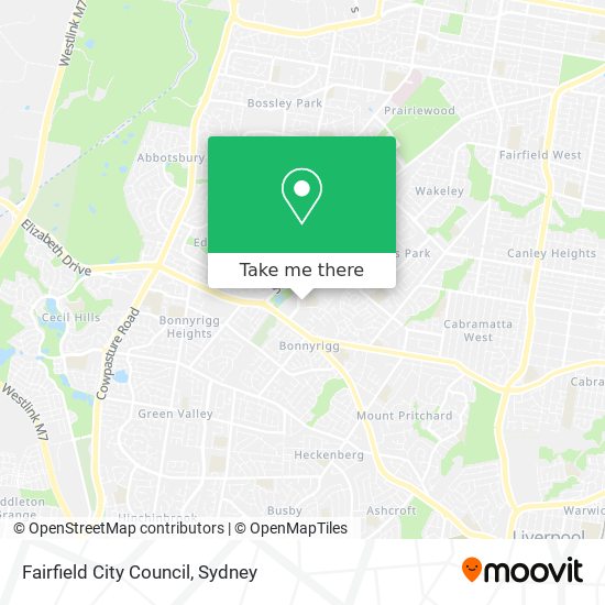 Fairfield City Council map