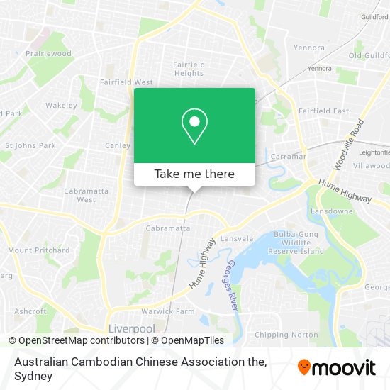 Australian Cambodian Chinese Association the map