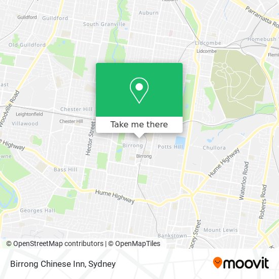 Birrong Chinese Inn map