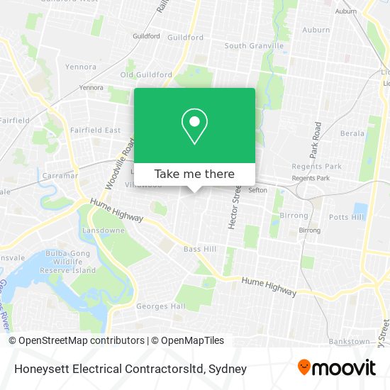 Honeysett Electrical Contractorsltd map