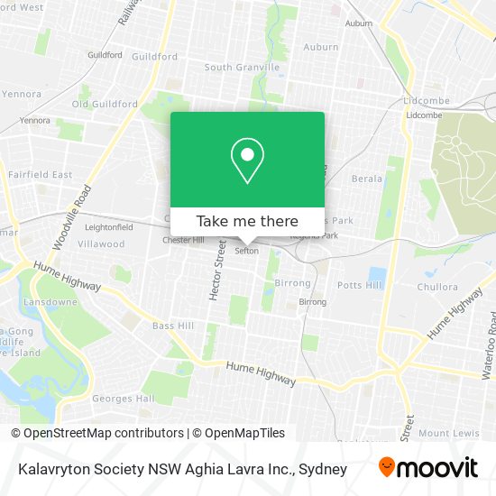 Mapa Kalavryton Society NSW Aghia Lavra Inc.