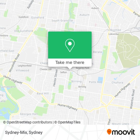 Sydney-Mix map