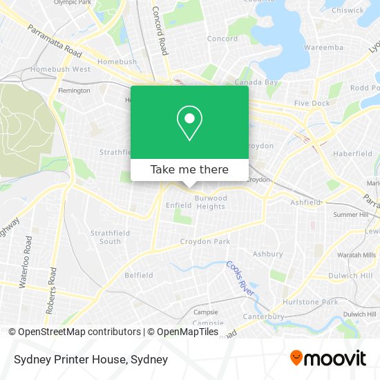 Sydney Printer House map