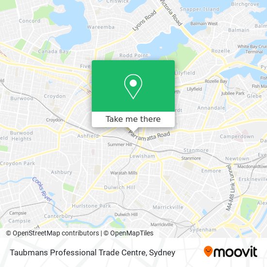 Taubmans Professional Trade Centre map