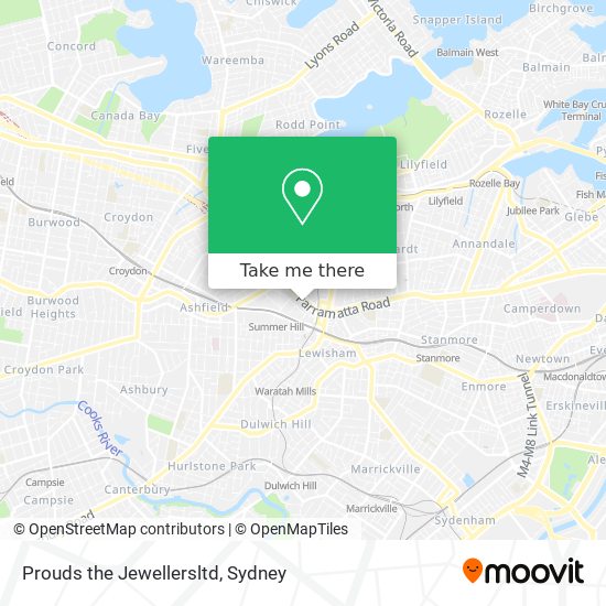 Prouds the Jewellersltd map