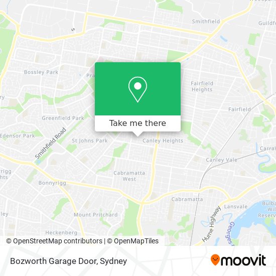 Bozworth Garage Door map