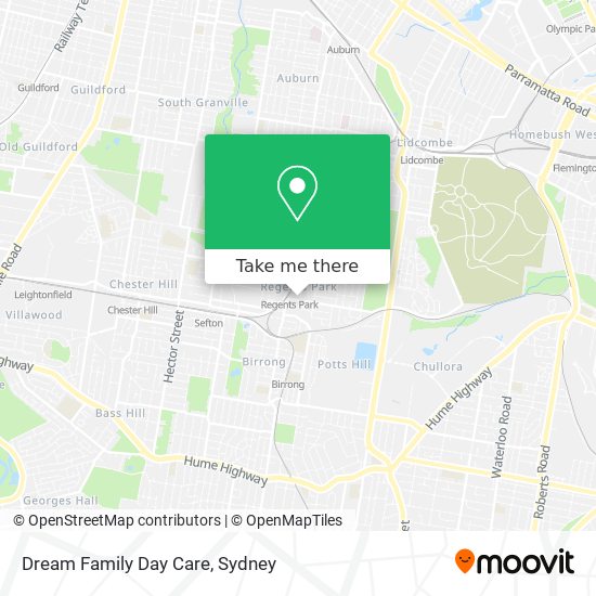 Dream Family Day Care map