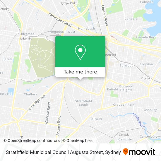Strathfield Municipal Council Augusta Street map