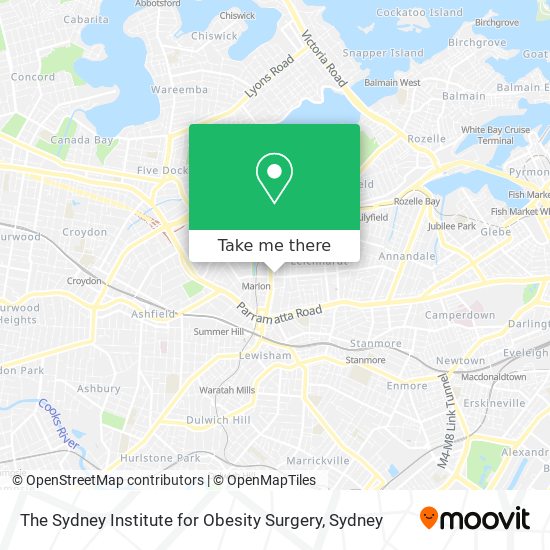 Mapa The Sydney Institute for Obesity Surgery