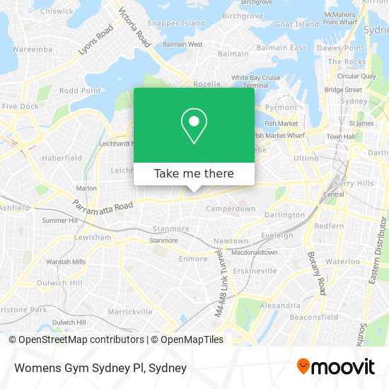 Womens Gym Sydney Pl map