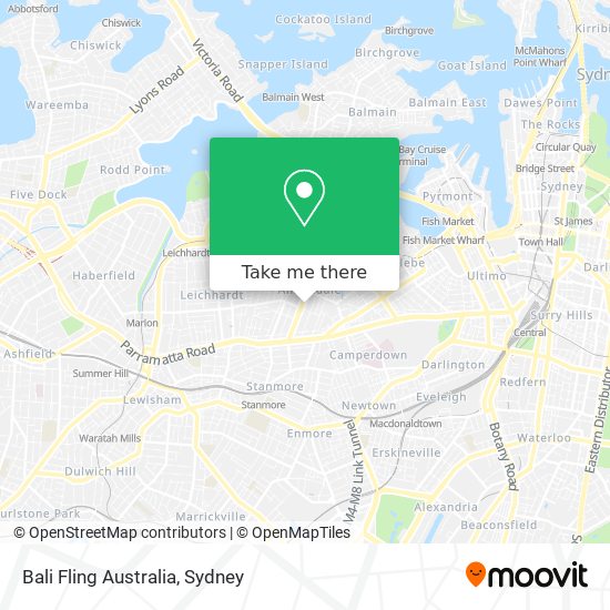 Bali Fling Australia map