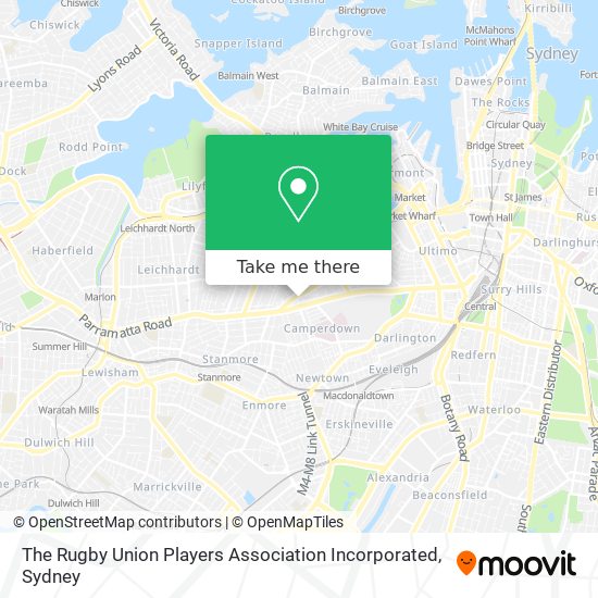 The Rugby Union Players Association Incorporated map