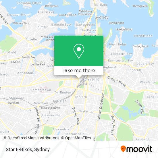 Star E-Bikes map