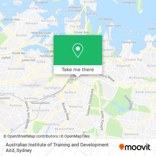 Mapa Australian Institute of Training and Development Aitd