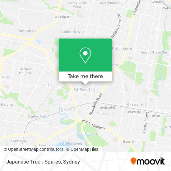 Japanese Truck Spares map