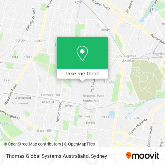 Thomas Global Systems Australialtd map