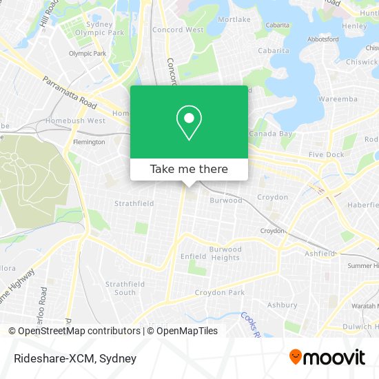Rideshare-XCM map