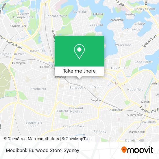 Medibank Burwood Store map