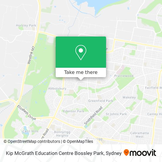 How to get to Kip McGrath Education Centre Bossley Park by Bus or Train?