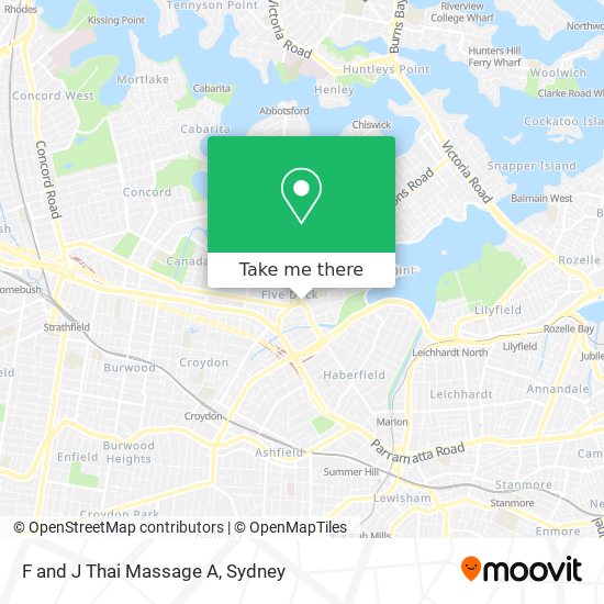 F and J Thai Massage A map