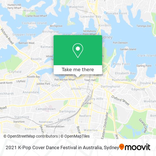 2021 K-Pop Cover Dance Festival in Australia map