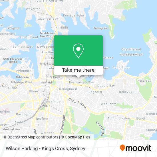 Wilson Parking - Kings Cross map