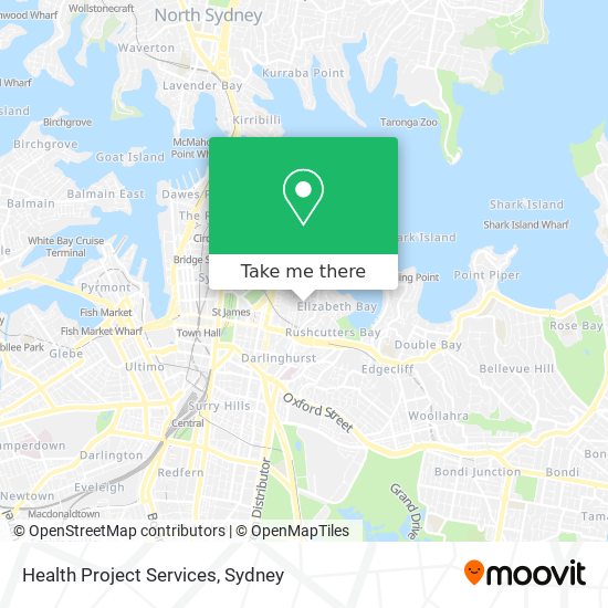 Health Project Services map