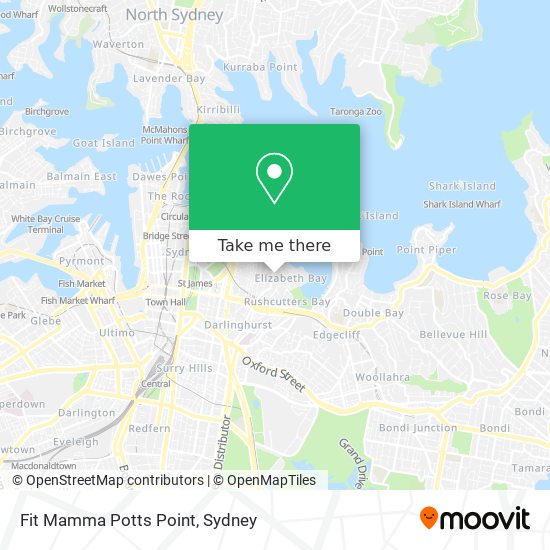 Fit Mamma Potts Point map