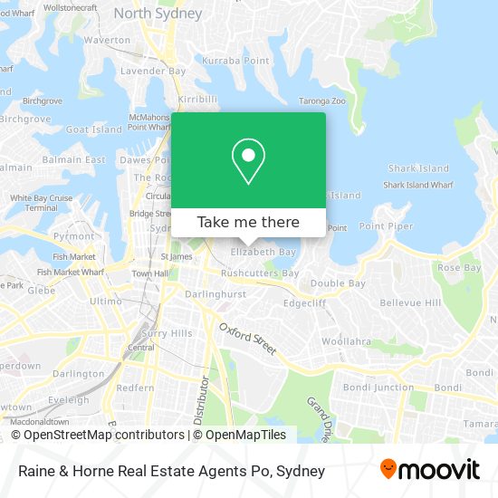 Raine & Horne Real Estate Agents Po map