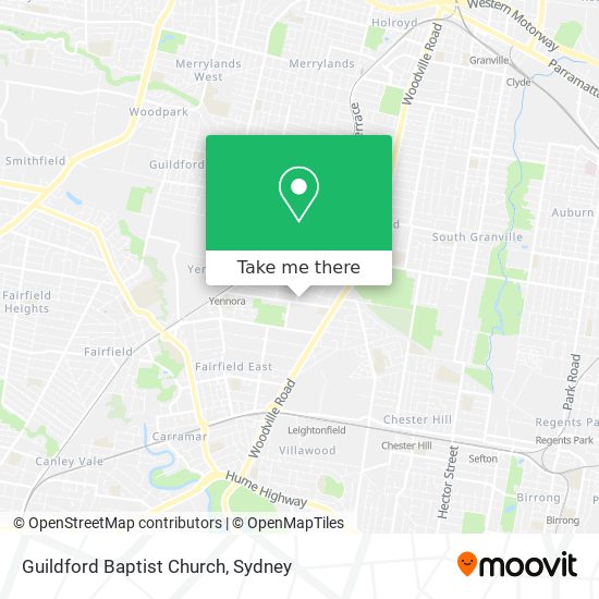 Guildford Baptist Church map