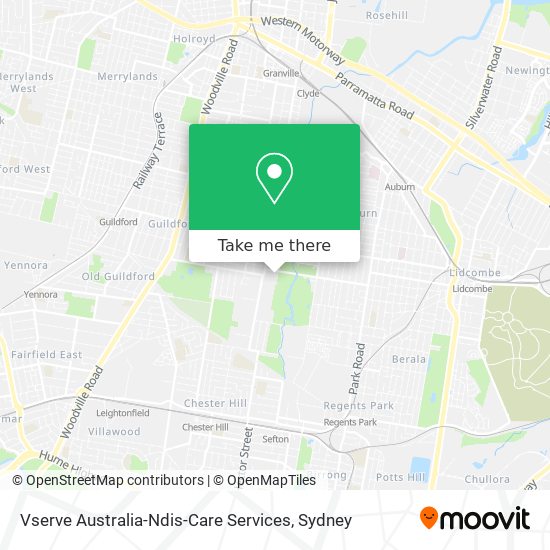 Mapa Vserve Australia-Ndis-Care Services