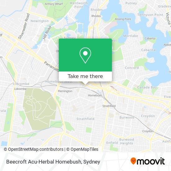 Beecroft Acu-Herbal Homebush map
