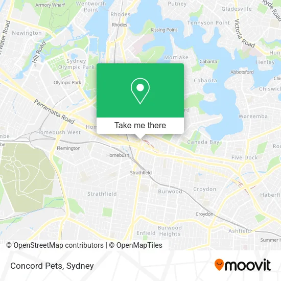 Concord Pets map
