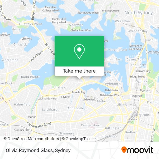 Mapa Olivia Raymond Glass